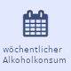 Piktogramm für Zeitraum wöchentlicher Alkoholkonsum auswählen