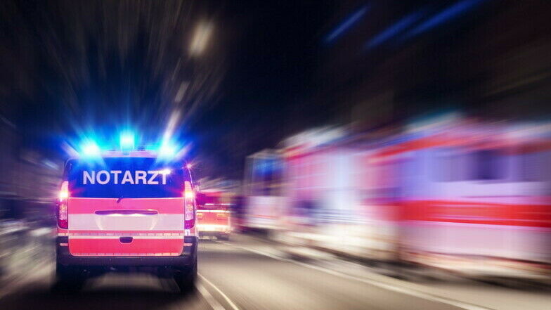 Notarztwagen im Einsatz