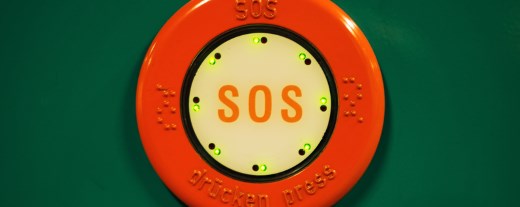 SOS-Knopf zum Drücken